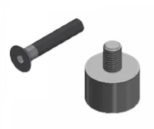 Set bevestigingsmateriaal (12x schroef + 4x rubber stootdop)
